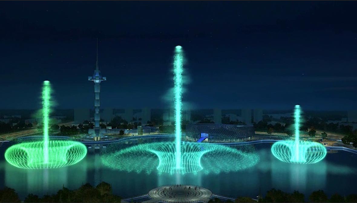 新疆伊寧市音樂噴泉
